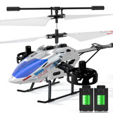 贝趣遥控飞机儿童直升飞机玩具男孩合金耐摔无人机生日新年礼物 30分钟续航 4.5通合金定高-银