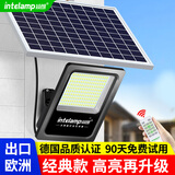 颖朗太阳能灯户外照明灯庭院灯家用防水投光灯超亮大功率露营地路灯 【高亮升级款】5米线+光照200平 20年专注~品质保证