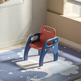 幼儿园桌椅套装宝宝学习写字桌儿童玩具桌塑料小书桌家用吃饭桌子 儿童学习桌套装【珊瑚红】【单椅子】