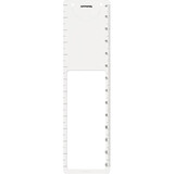 仲林（Nakabayashi）多功能放大镜书签软尺子小学生刻度直尺 13cm DLR-C 透明