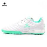 KELME/卡尔美成人足球鞋男比赛TF碎钉球鞋学生透气防滑球鞋873701 白清新绿 40