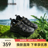 斯凯奇（Skechers）男鞋户外休闲凉鞋透气舒适休闲鞋237581 黑色/黄色/BKYL 41