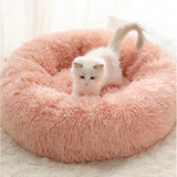 坏小宠网红猫窝冬季保暖四季通用狗窝猫屋猫床凉席夏季狗窝小型犬幼犬狗 蜜桃粉L号（15斤猫咪/13斤狗狗）