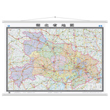 湖北省地图 地图挂图 大尺寸1.5米*1.1米 无拼缝 办公室、会议室挂图挂画背景墙面装饰 武汉 黄冈