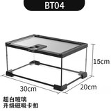 Barbarous Growth玻璃爬缸蜥蜴蛇甲虫乌龟陆龟爬宠爬虫角蛙饲养箱盒专用缸鱼缸 BT-04(30*20*15)