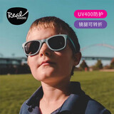 REAL SHADES儿童太阳镜 男女童防紫外线宝宝防晒墨镜炫酷系列 烟灰蓝色 4岁+