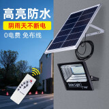 视爵视爵太阳能灯室外投光灯家用户外led节能照明高亮大功率遥控路灯 20W+5米延长线+照亮20平米 白光