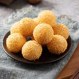 三全豆沙春卷方便早餐食材芝麻球香芋地瓜丸南瓜饼油炸小吃冷冻半成品 豆沙芝麻球260g