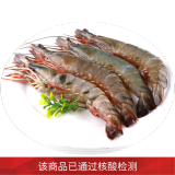 聚鲜品 越南新鲜海捕大对虾15只900g 冷冻黑虎虾 海鲜大虾已核酸检测