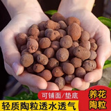 冰秋火烧颗粒陶粒土陶粒球垫底多孔透气无土栽培陶土花卉水培介质 5斤