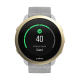 颂拓（SUUNTO） 松拓3健身游泳瑜伽智能运动心率睡眠中文女表送女友无GPS 颂拓3超纤表带白金