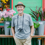 瑞质中老年男装T恤中年爸爸装夏装短袖老人爷爷纯棉衣服老年人夏季 125都市灰-有口袋 XL