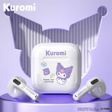 三丽鸥（SANRIO）EJ-116联名高颜值蓝牙耳机女款可爱真无线半入耳式跑步运动通话降噪高音质适用华为苹果手机 白色库洛米【智能触控/双模式】 三丽鸥正版授权