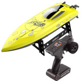 优迪UDI904遥控玩具船充电高速快艇模型船航模无线摇控船模双层防水耐摔水上游艇黄色男女孩新年节日礼物