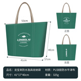 龙宝来（LONGBAOLAI）大容量多功能渔具收纳袋钓鱼配件包防潮包手提软式垂钓包 军绿