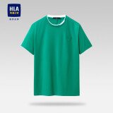 HLA海澜之家短袖T恤男双层领假两件短袖男夏季
