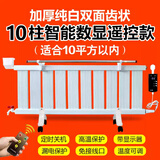 毛家好太太 暖气片家用加水电暖气片家用注水电暖气取暖器节能省电家用电暖器 10柱【纯白加厚】智能数显遥控