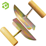 彩弘 木柄阴阳角器抹泥刀 墙角抹子刮腻子拉角器内外角瓷砖水泥抹灰刀