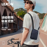 乐上（LEXON）休闲斜挎包男士单肩手机包商务运动轻便通勤百搭牛皮小背包礼物