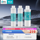 云米（VIOMI） 台式净水器 净饮一体机 X1滤芯 复合滤芯 RO反渗透滤芯 后置活性炭滤芯 1年套装（113）