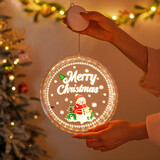 欧妮姿圣诞节装饰圣诞礼物小礼品圣诞装饰摆件圣诞树挂件带灯圣诞雪人