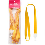 优和（UHOO）证件卡挂绳 (宽1.5cm ) 黄色  6根/包 证件卡套工作证员工牌胸卡公交卡套学生饭卡吊绳  6768-6