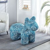 爱派森小马椅子网红动物座椅家用客厅落地摆件乔迁礼物卡通创意儿童沙发 【全新升级高品质】迪奥蓝超大号