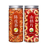 植宴山楂红枣陈皮茶泡茶片适合冬天泡水喝的茶东西干养专用 (2罐)陈皮+山楂