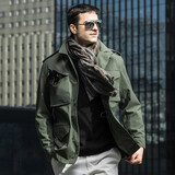 龙牙（Dragon Tooth）龙牙M43战地风衣男春秋外套防风衣迷复刻版户外君品行 军绿色 （L）170-190斤