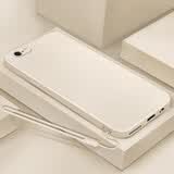 倍思力 适用苹果6plus手机壳iPhone6S PLus男女款防摔全包磨砂保护套超薄软外壳 古董白-纯色 苹果6plus/6sPLus通用