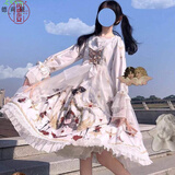 日系连衣裙全款+边夹洛丽塔裙子梦境少女OP软妹萝莉lolita萝莉塔洛莉塔复古洋装甜美原创 图片色·小裙子+边夹 L