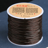 零伍柒玖透明手串珠弹力线绳松紧水晶线文玩佛珠弹力绳 菩提玛瑙串珠线材工具手工diy编织手串绳 棕色  1.2mm