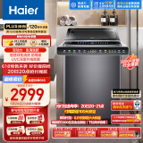 海尔（Haier）波轮洗衣机全自动 双动力防筒垢款 10公斤变频 紫外线除菌 柔护丝绸洗 以旧换新EMS100B26Mate6