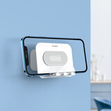 派凡（oatsbasf） 手机支架放平板iPad壁挂式床头充电厨房卫生间浴室粘贴式墙壁置物架贴墙上 白色【可360°角度调节】手机平板通用