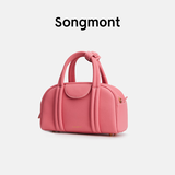 Songmont小号保龄球包系列波士顿包新单肩手提包杨紫同款 蔷薇玫瑰 现货