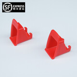 百臣 儿童安全座椅isofix接口引导槽汽车用isofix连接带导向槽卡扣配件 导向槽红色一对【顺丰发货】