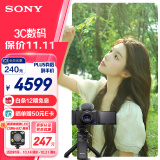 索尼（SONY）ZV-1数码相机 手柄电池套装黑色 小巧高颜值/美肤/强悍对焦/大变焦/入门/4K视频/Vlog ZV1