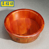 木桶坊儿童香椿木泡脚桶木质洗脚桶木桶家用洗脚盆实木洗脚木盆泡脚木桶 香椿木39直径18 18cm 高