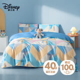 迪士尼（Disney）全棉四件套成人学生家用双人床被套床单枕套彩色几何米奇1.5m床