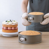 CAKELAND日本进口活底卡扣蛋糕模具圆形厨房慕斯戚风烘培工具家用不粘烤盘 6寸