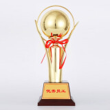 英友（ENYOU）金属奖杯定制篮球足球体育比赛年会颁奖学生儿童奖杯 球形中号