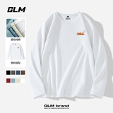 GLM长袖t恤男秋季宽松纯棉男士圆领打底衫潮流街头衣服男装