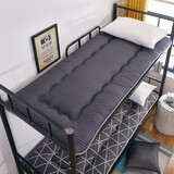 月语学生宿舍用床垫床褥褥子折叠大学寝室单人垫背0.9米床榻榻米软垫 小黑格 90cm*195cm