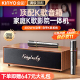 金运【25年顶配款】家庭ktv音响套装唱歌k歌麦克风音响一体卡拉ok蓝牙音响电视点歌功放机带话筒V1pro