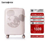 新秀丽（Samsonite）行李箱25英寸拉杆箱迪士尼米奇扩容旅行箱AF9米色托运密码箱