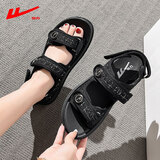 回力拖鞋女夏季外穿凉鞋女款2025年新款运动外出女士小香风休闲凉拖鞋 黑色-小香风凉鞋【建议大一码】 40