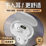 雅兰仕蓝牙耳机真无线挂耳式开放式不入耳防漏音通话降噪高音质长续航运动跑步耳机适用于苹果华为小mi米 旗舰白【蓝牙5.3+HIFI音质】