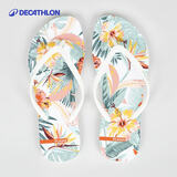 迪卡侬（DECATHLON）人字拖外穿凉拖洞洞鞋沙滩鞋旅行舒适速干拖鞋sbt TO 120 彩色树叶 41.5