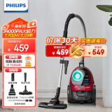 飞利浦（PHILIPS）卧式吸尘器家用 小型大吸力吸尘器手持大功率 有线吸尘器 强力除螨吸猫毛吸尘机 FC8632 FC8632/83（热卖款）