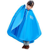 誉品丰茂开学季儿童雨衣雨披带书包位男女童小学生时尚长款连体斗篷雨衣 蓝色XXL(适合140-160身高）